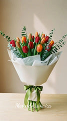 Ramo Floral Tulipanes Naranja Dulce