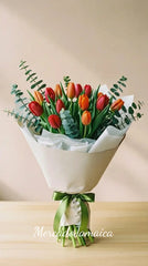Ramo Floral Tulipanes Naranja Dulce