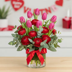 14 de Febrero con Tulipanes
