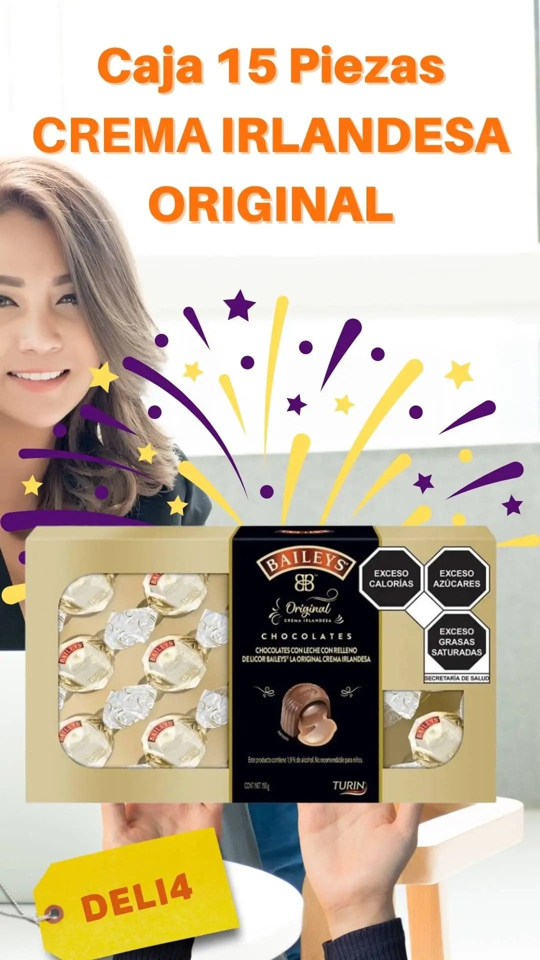Caja Turin Baileys Original 15 Chocolates CDMX