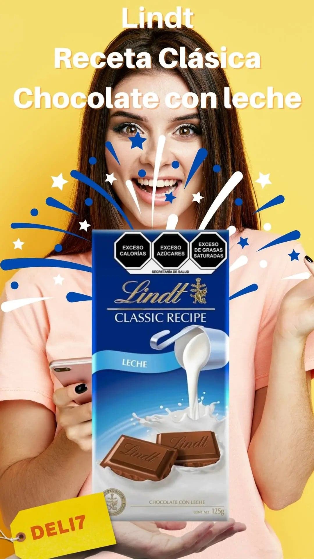 Chocolate Lindt Classic Caramel Sea Salt 125g CDMX