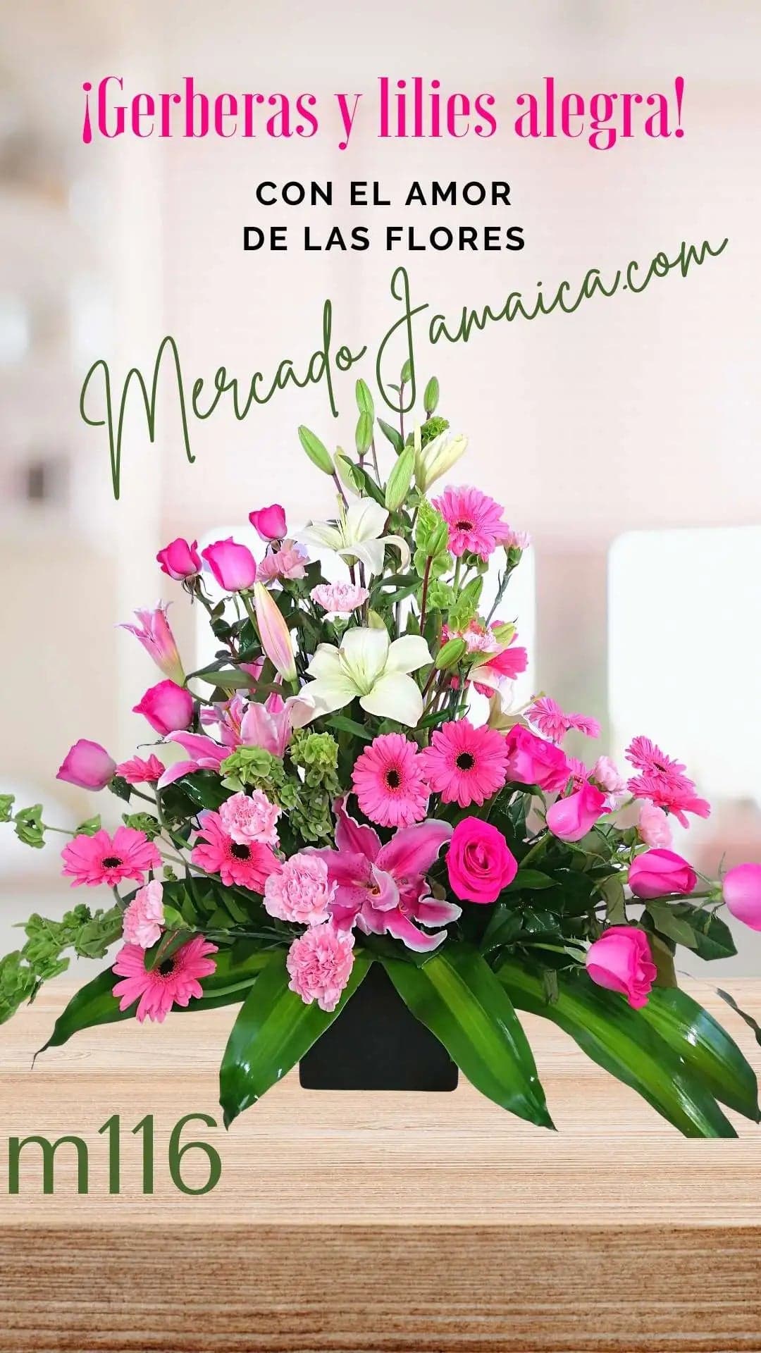 Arreglo Gerberas, Rosas y Lilies a Domicilio CDMX