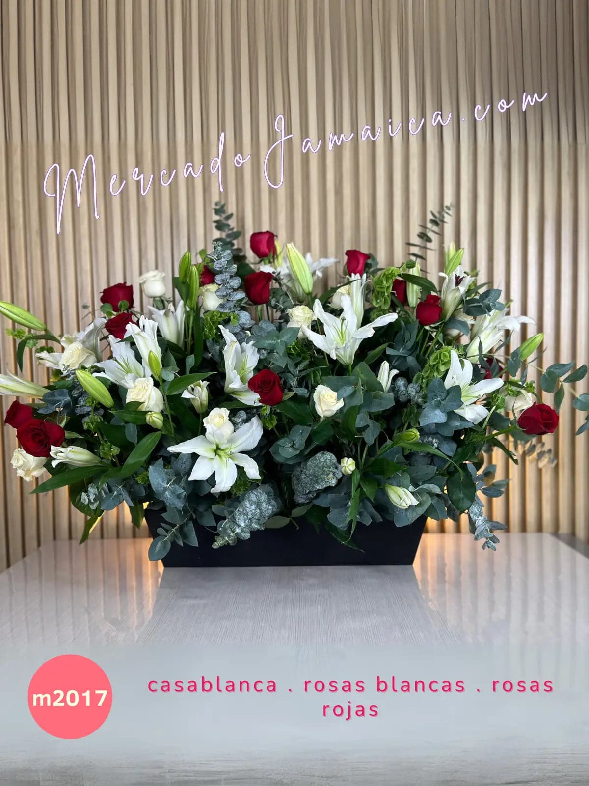 Arreglo 48 Rosas y Lirios Casablanca CDMX
