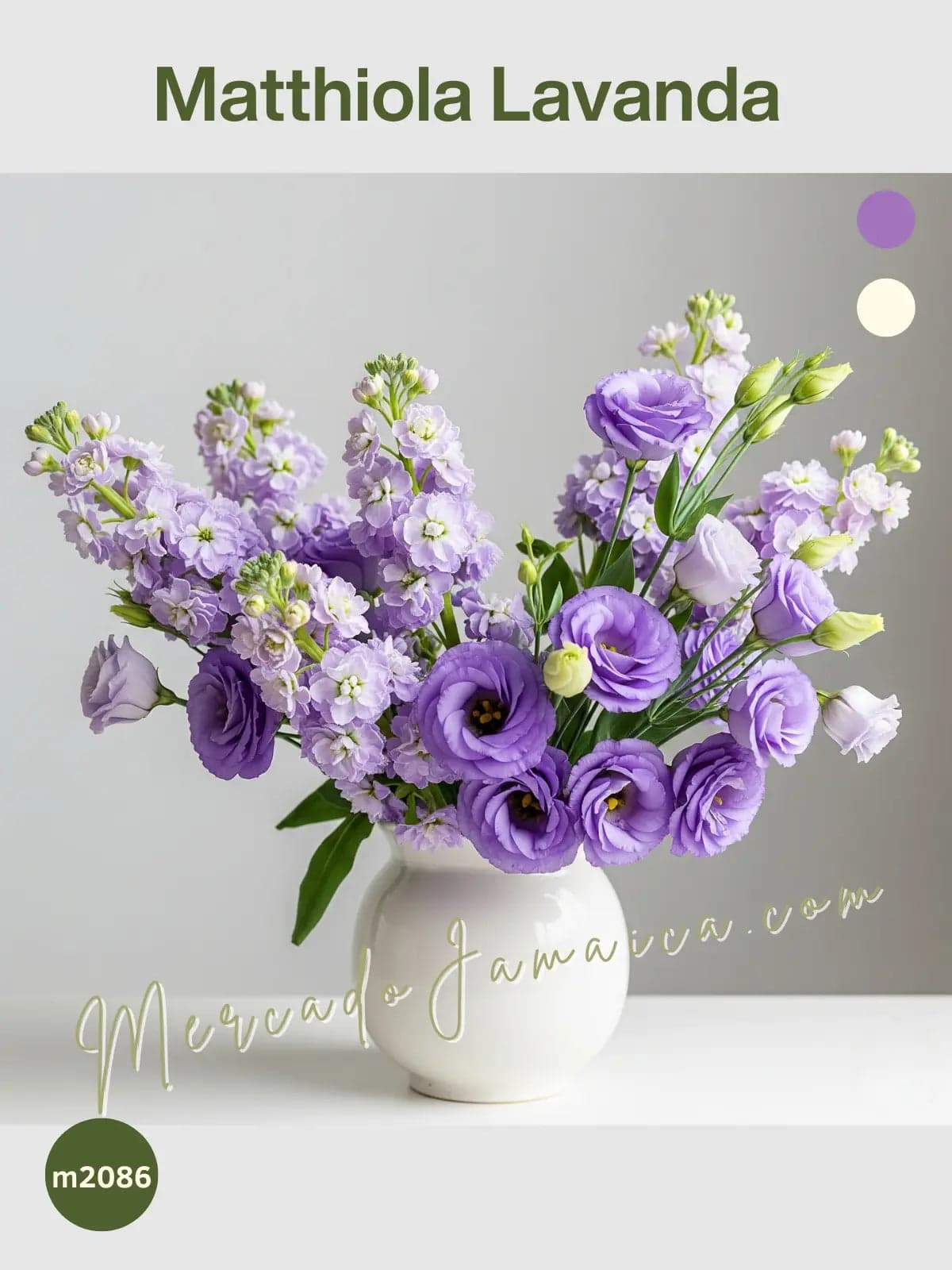 Arreglo Matthiola y Lisianthus Lavanda CDMX