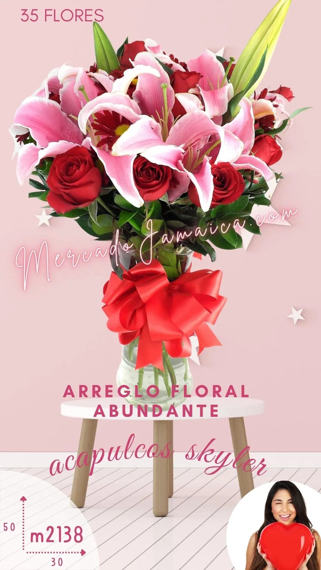 Arreglo Skyler: Lirios, Rosas y Margaritas CDMX
