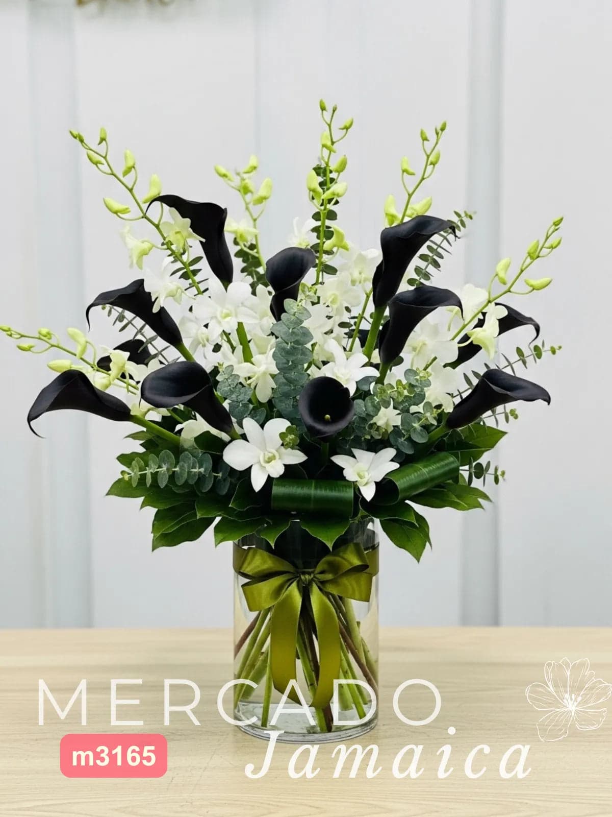 10 Callas Vino y 10 Orquídeas Blancas CDMX