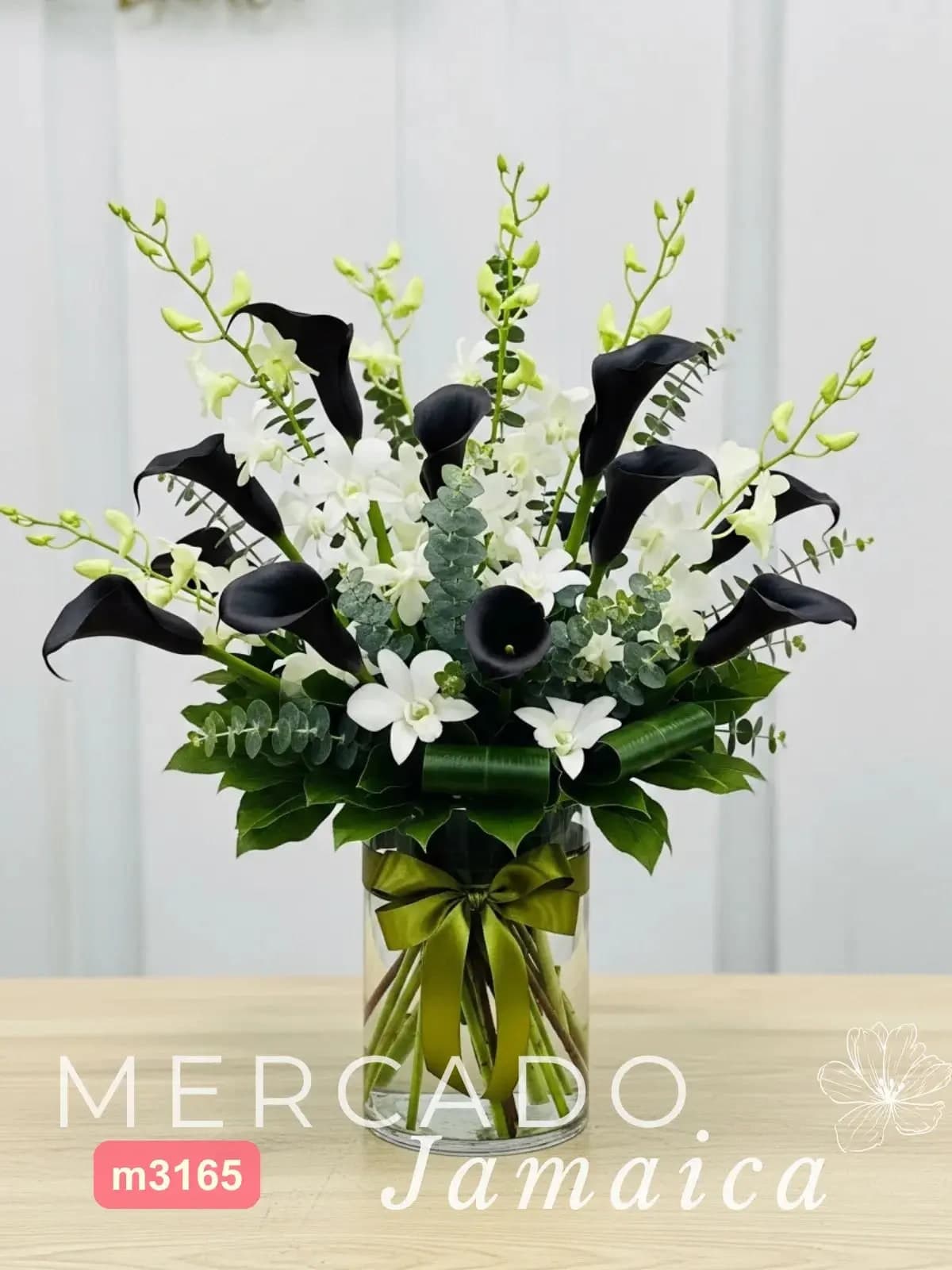 10 Callas Vino y 10 Orquídeas Blancas CDMX