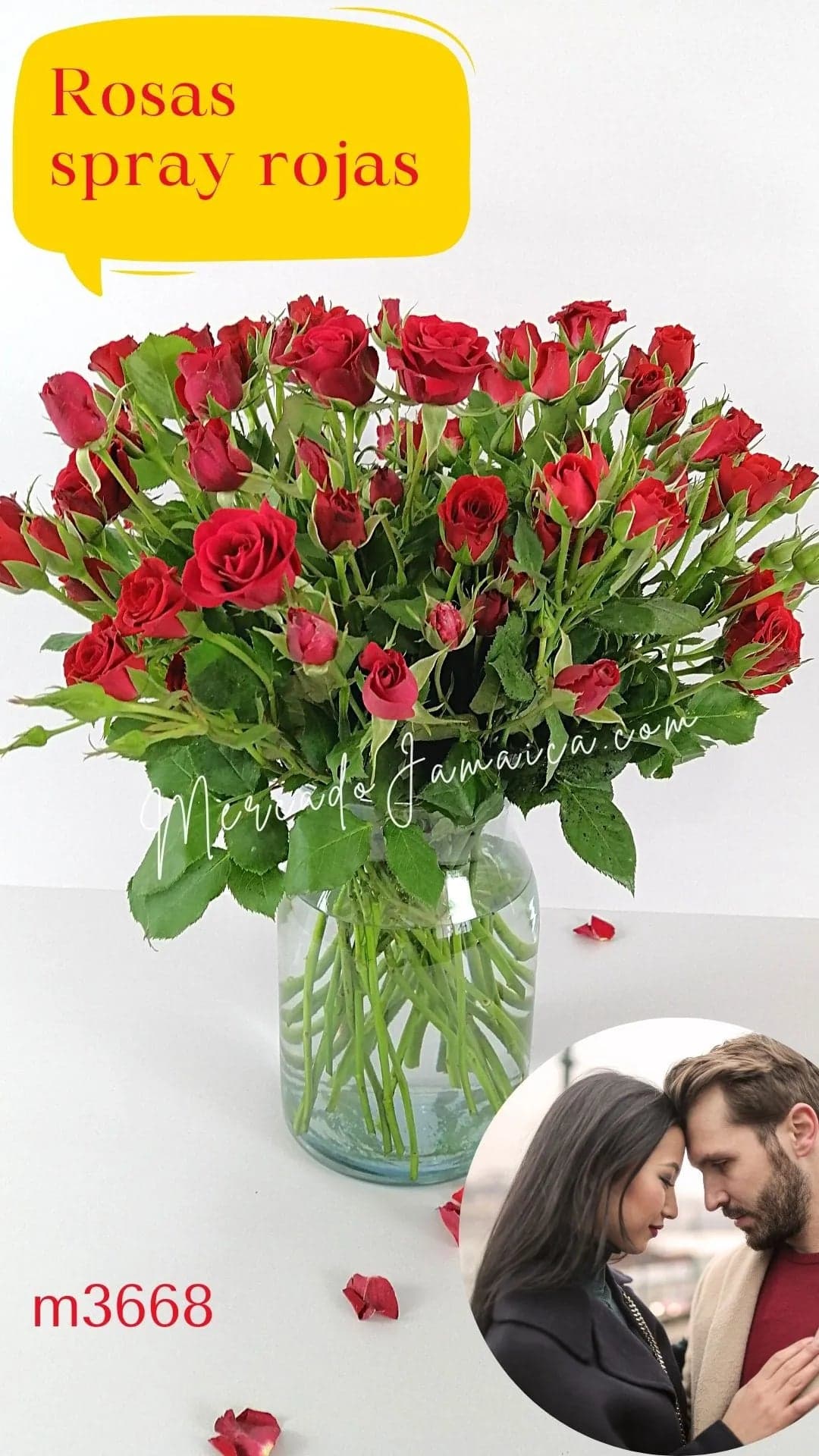 Arreglo Mini Rosas Rojas en Florero · CDMX