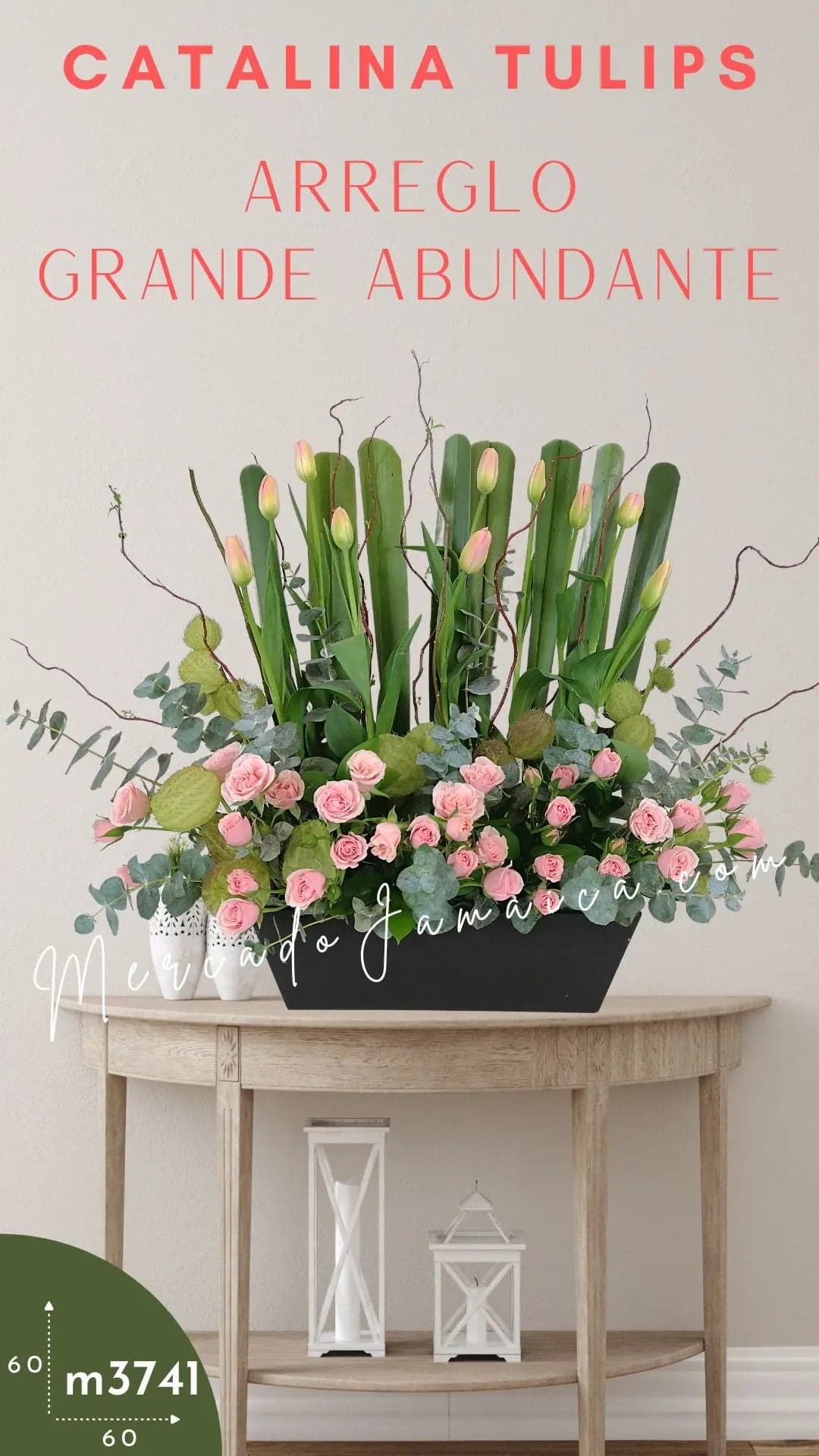 Arreglo 10 Tulipanes Rosa CDMX a Domicilio