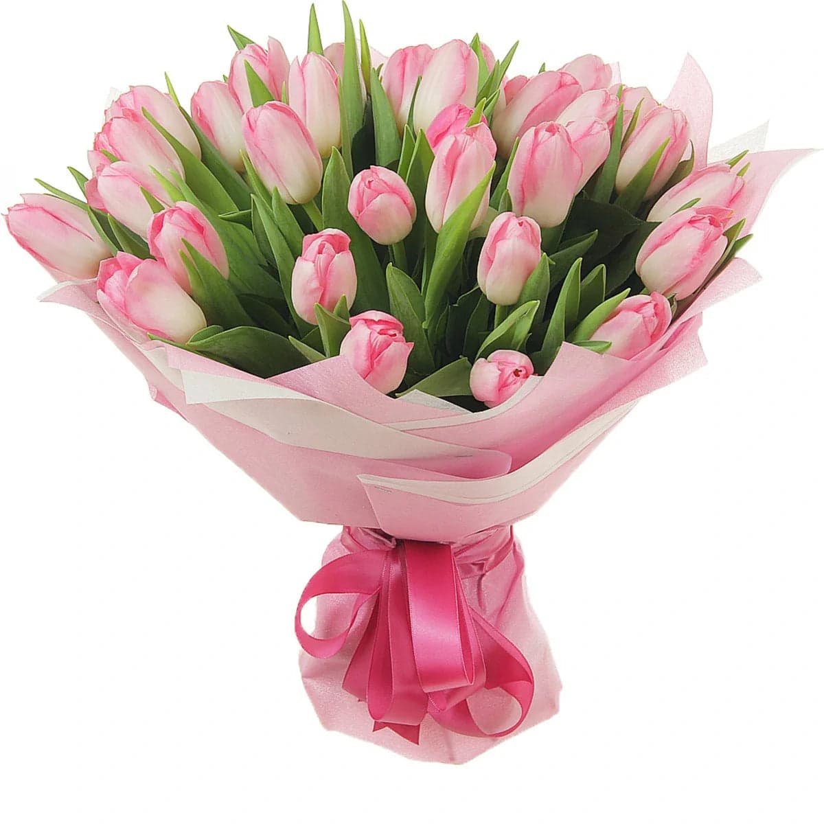 Ramo 30 Tulipanes Rosa a Domicilio CDMX