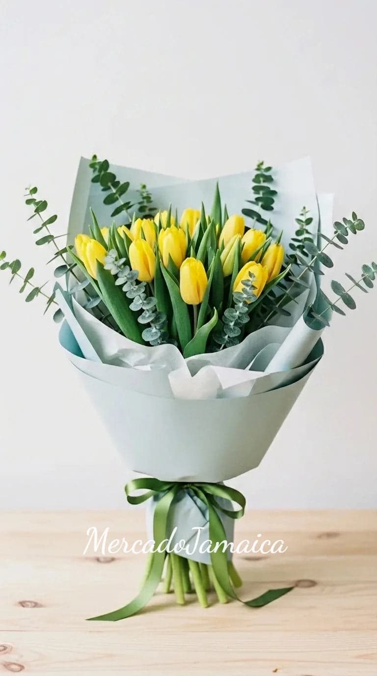 Ramo 20 Tulipanes Amarillos a Domicilio CDMX