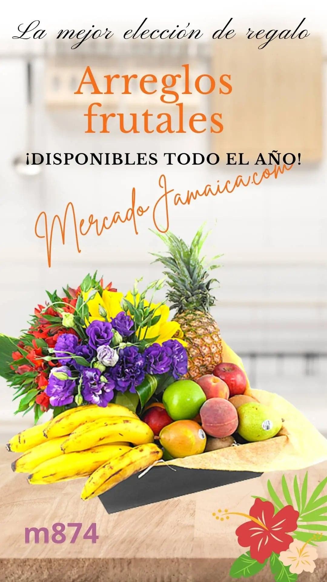 Arreglo Frutal con Lilies y Lisianthus CDMX
