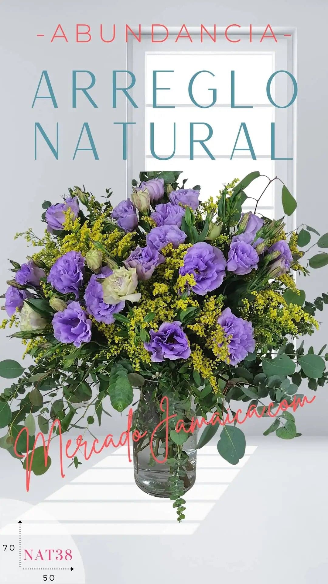 Arreglo Lisianthus Lila en Florero · CDMX