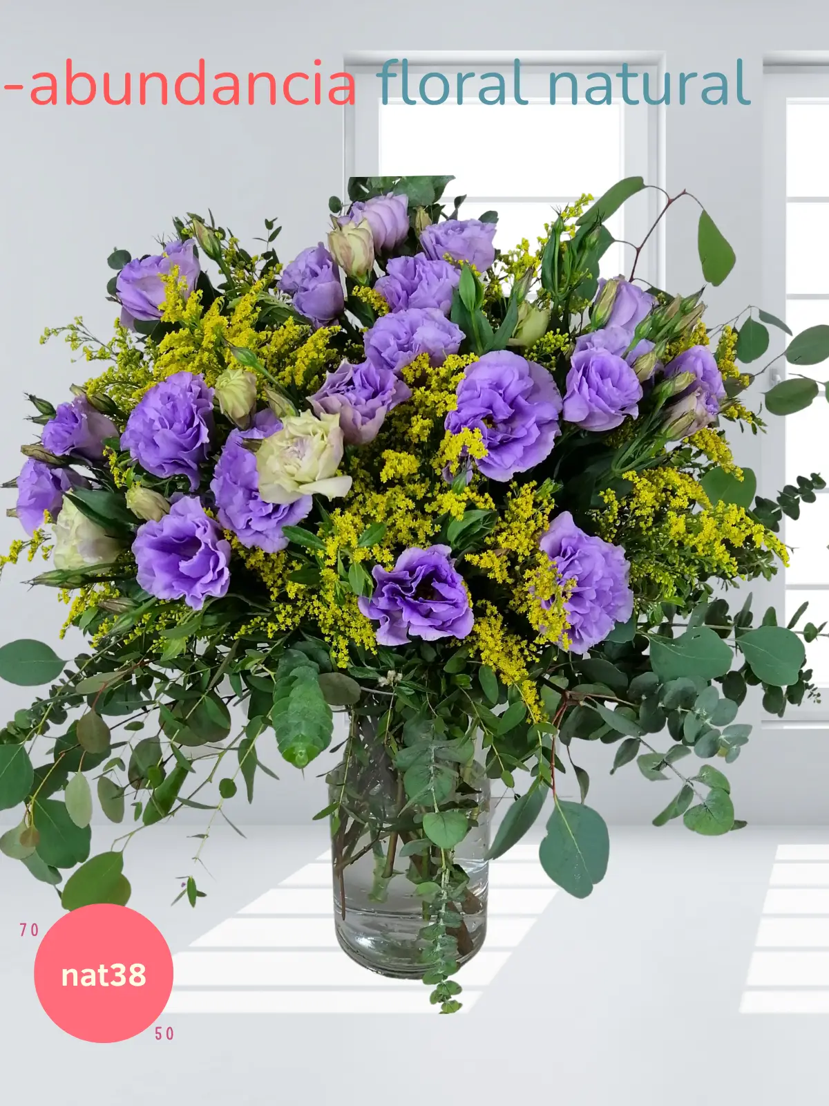 Arreglo Lisianthus Lila en Florero · CDMX