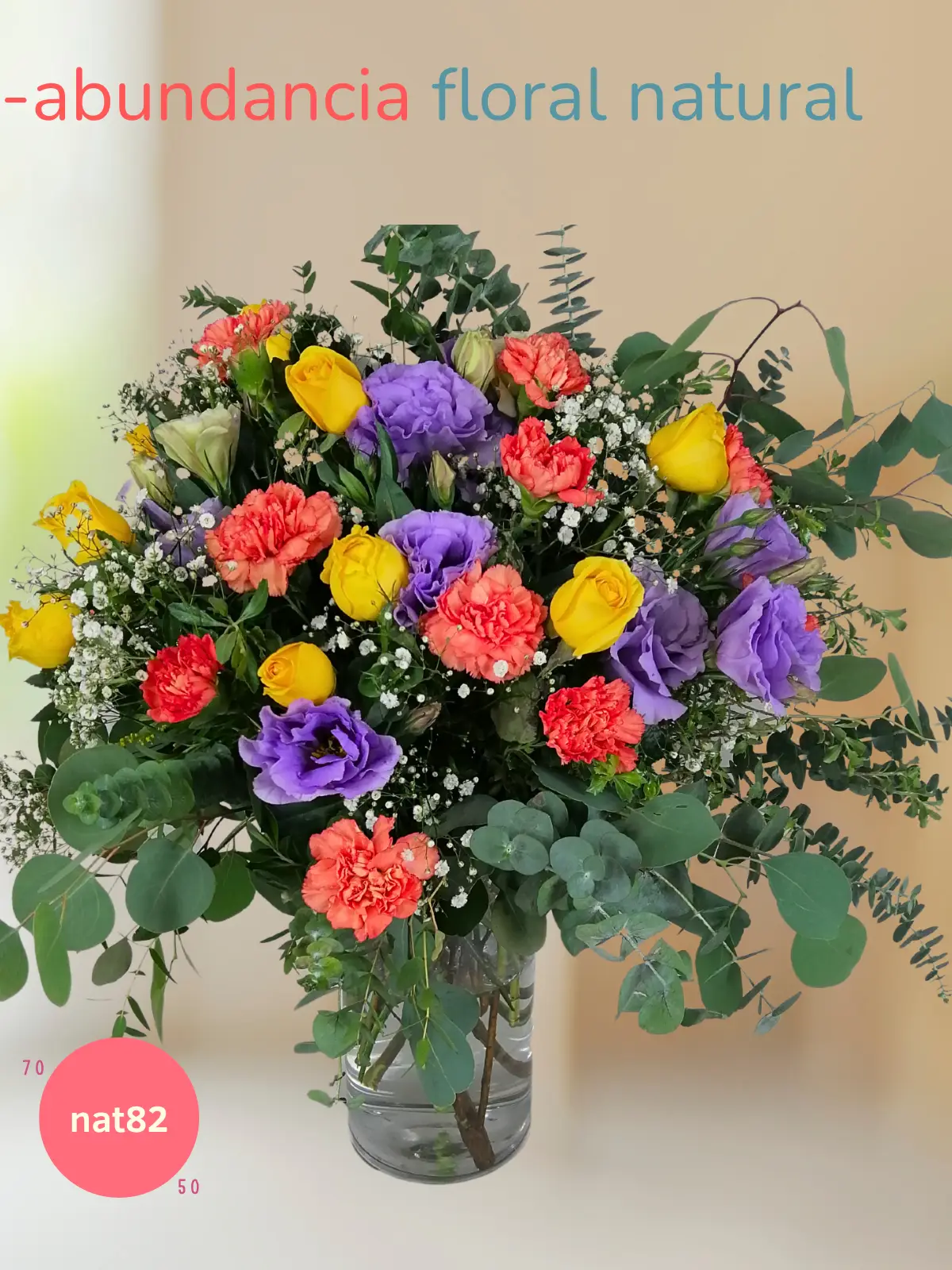 Rosas Amarillas, Lisianthus y Claveles CDMX