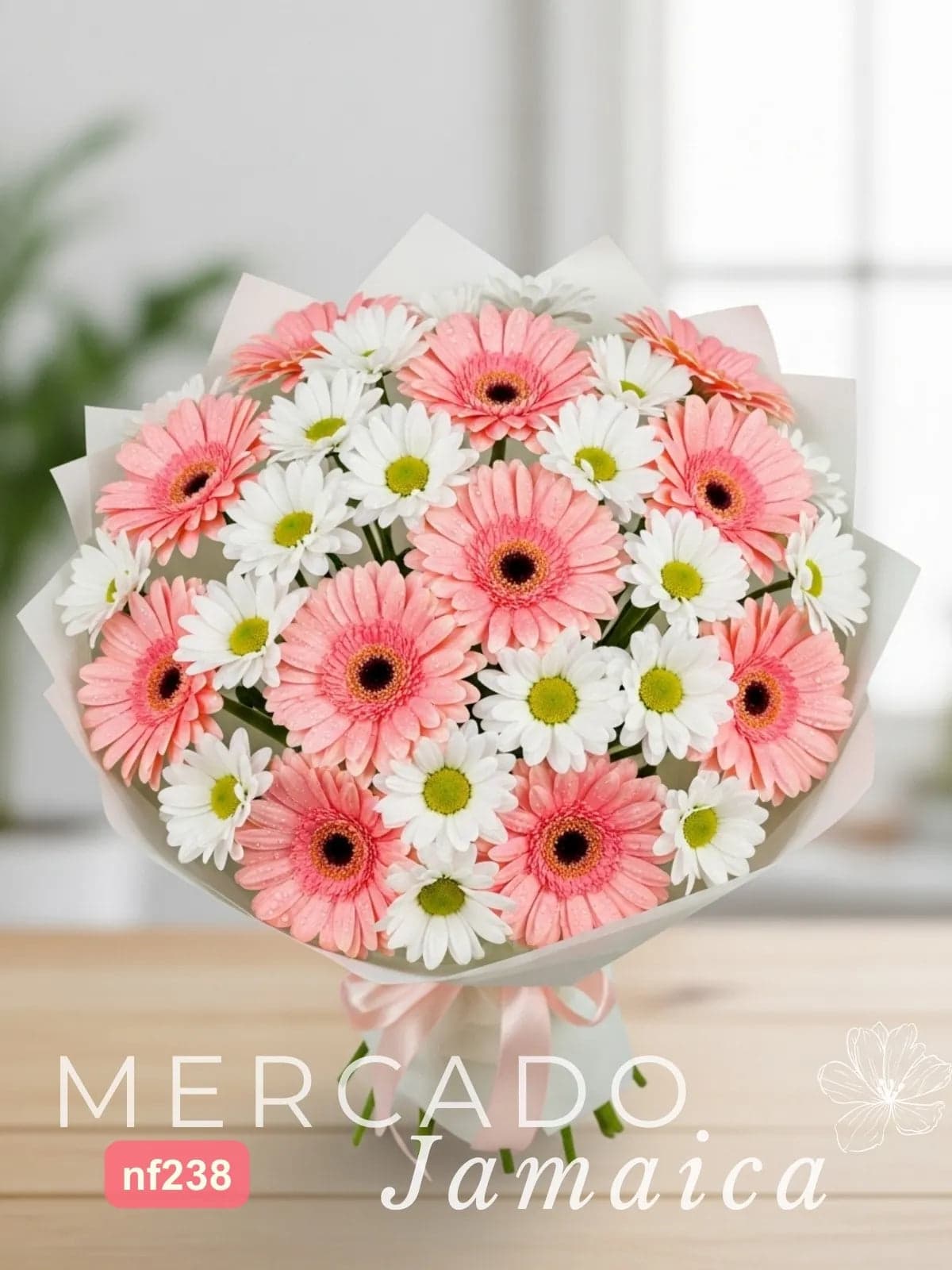 Ramo Gerberas Rosas y Crisantemos Radot CDMX