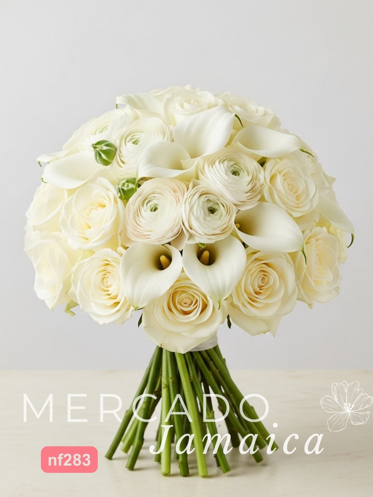 Arreglo de Lujo 25 Rosas Blancas + Callas CDMX