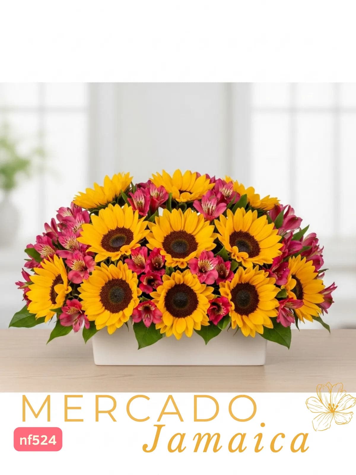 Arreglo 10 Girasoles y Alstroemerias CDMX