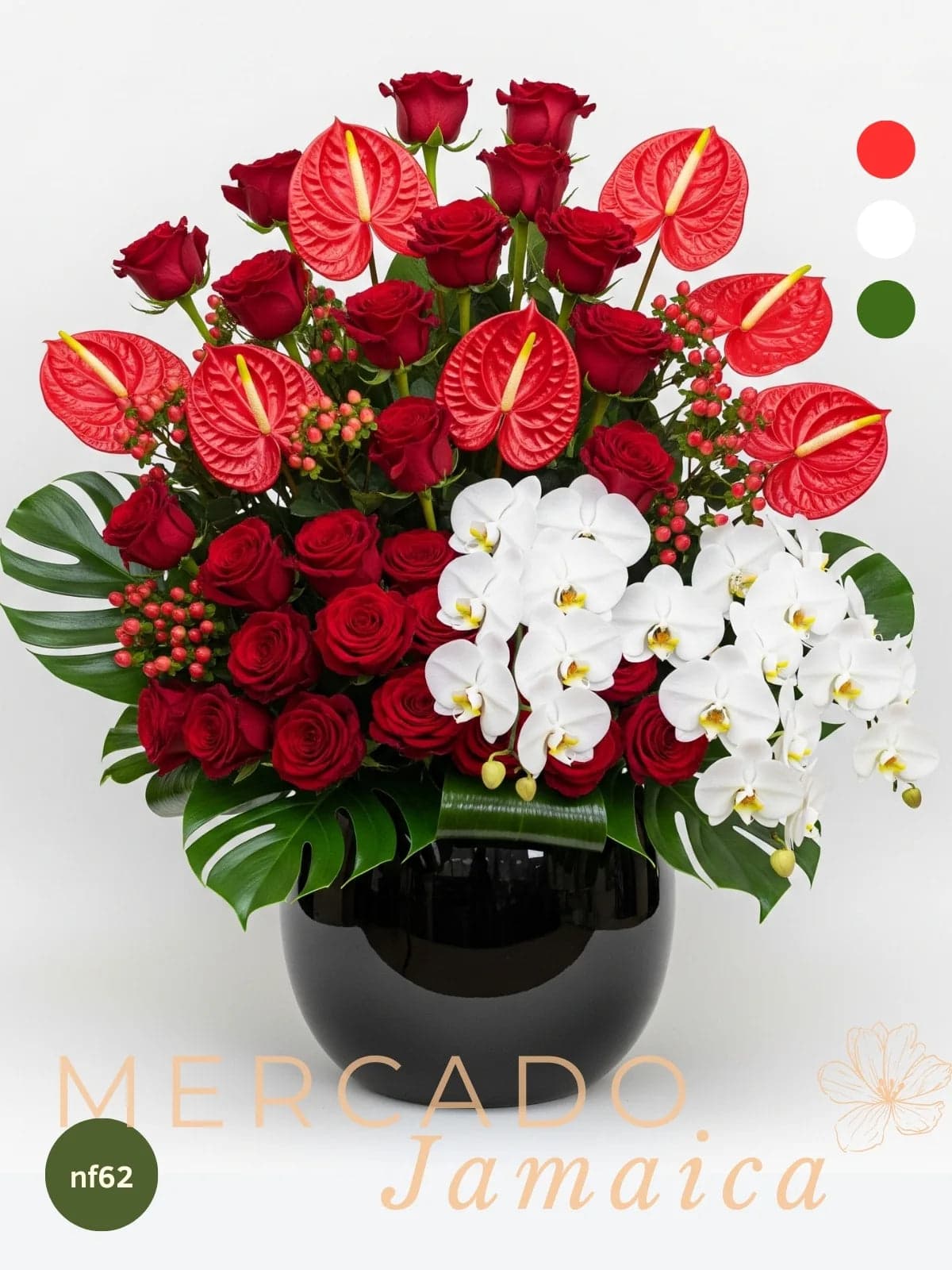 24 Rosas y Orquídeas Pasión Exótica · CDMX