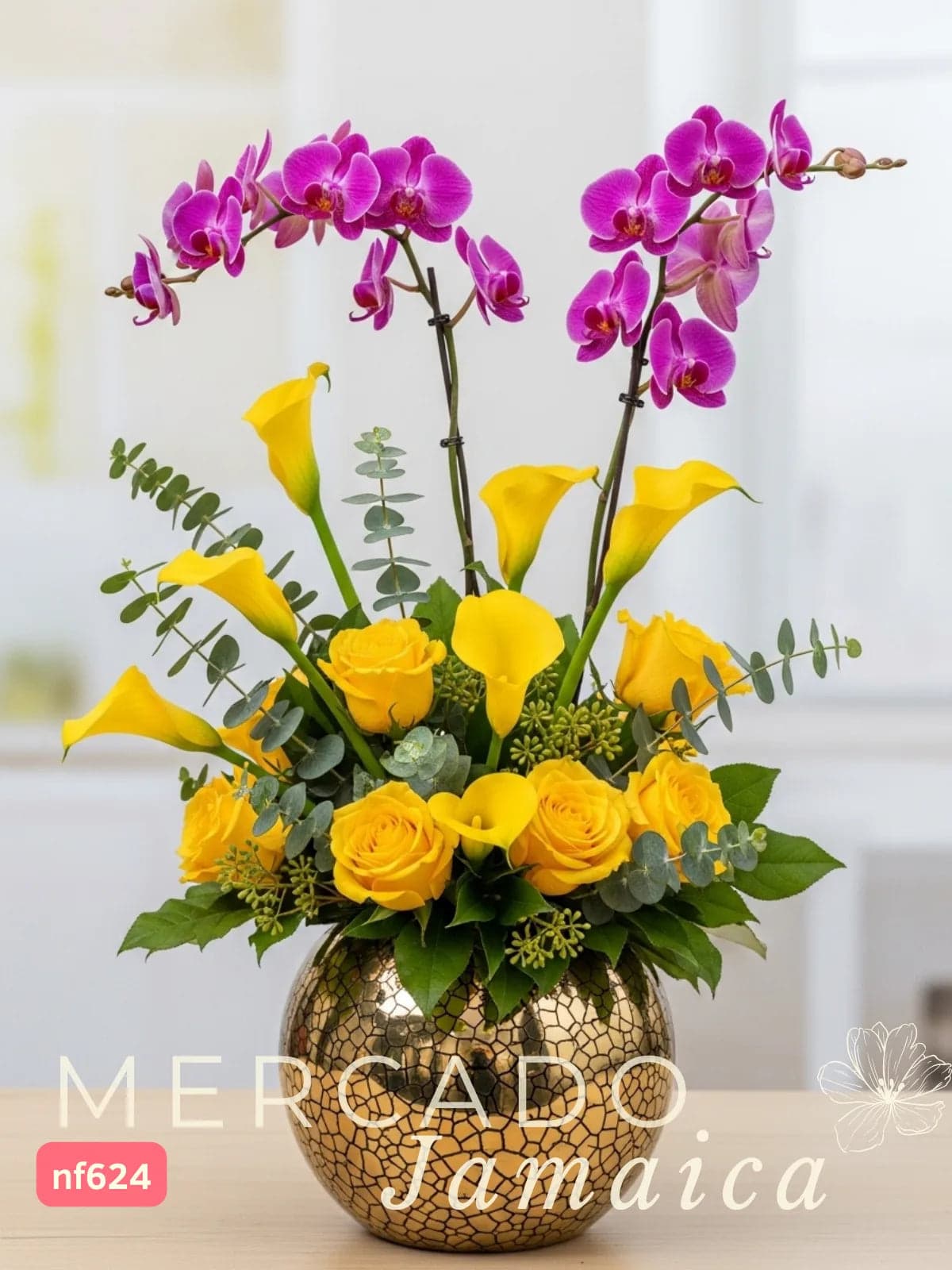 Orquídeas, Callas y Rosas Amarillas CDMX | Opulencia