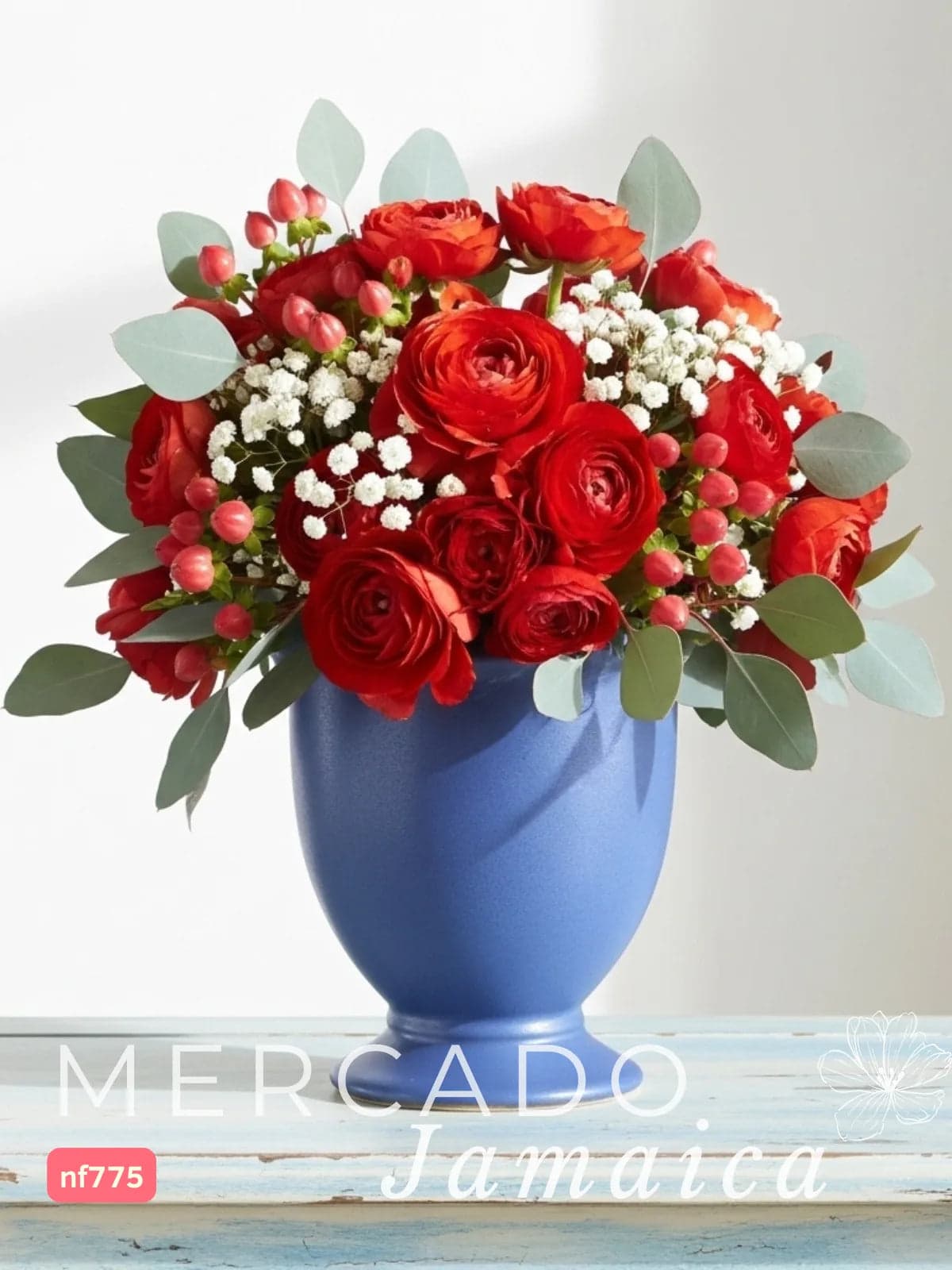 Copa Floral 20 Ranúnculos Rojos a Domicilio CDMX