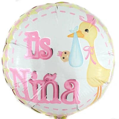 Globo Es Niña Rosa 35cm – Entrega CDMX