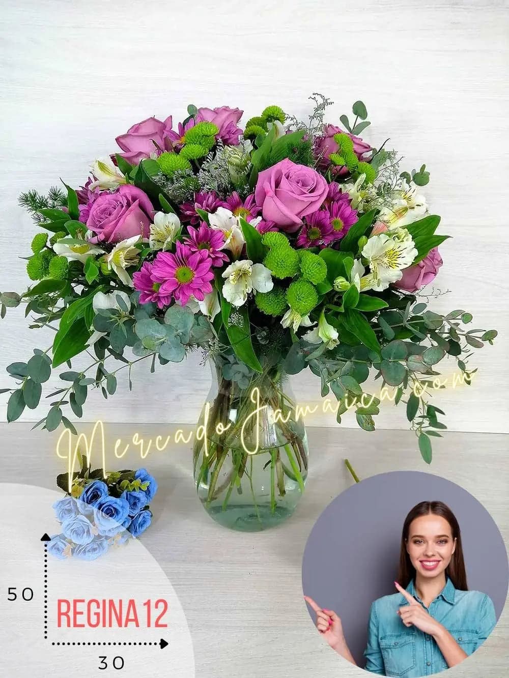 Arreglo Floral Elpis Rosas Lila · Entrega CDMX