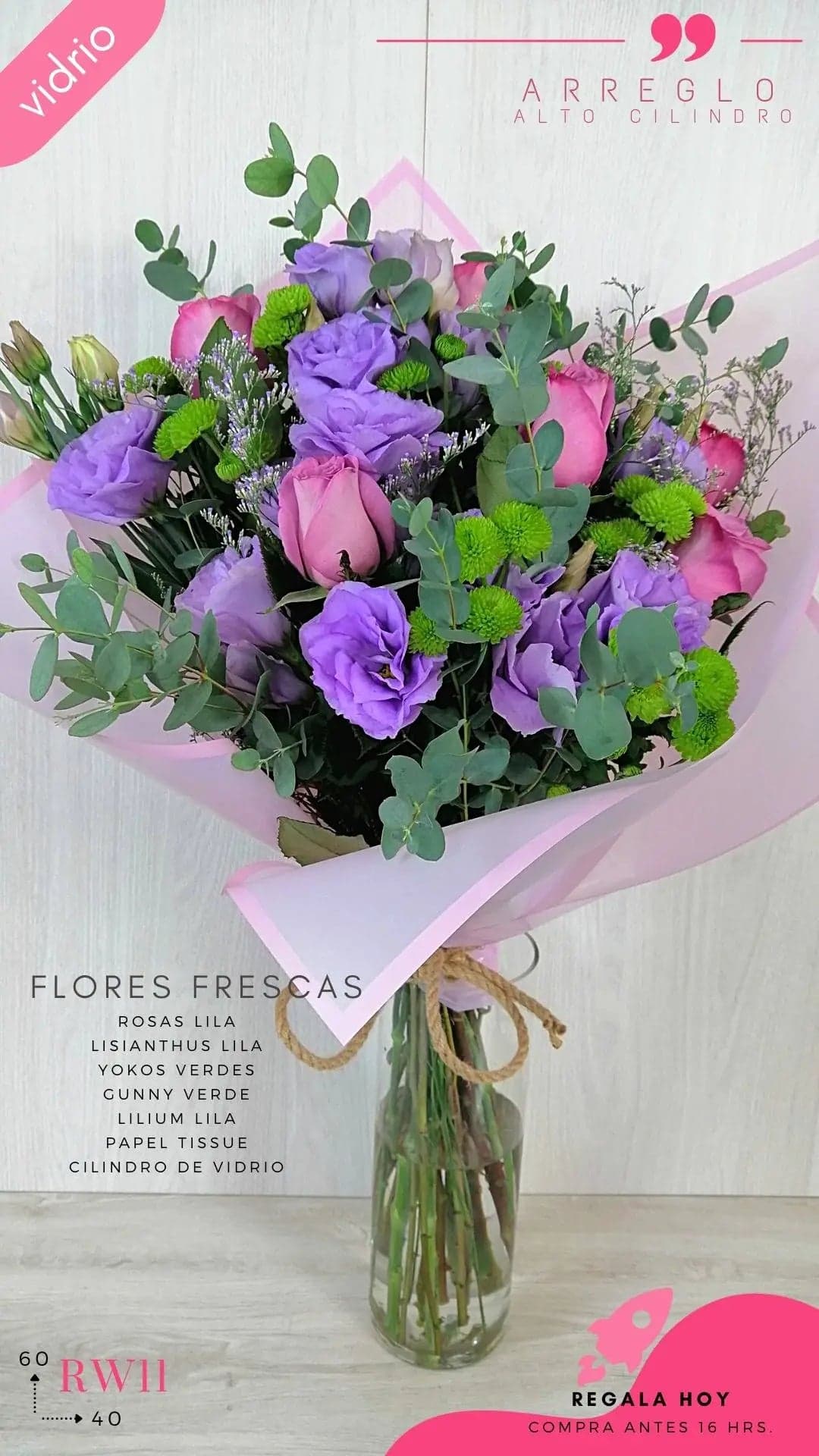 Ramo Mixto con Rosas y Lisianthus en CDMX