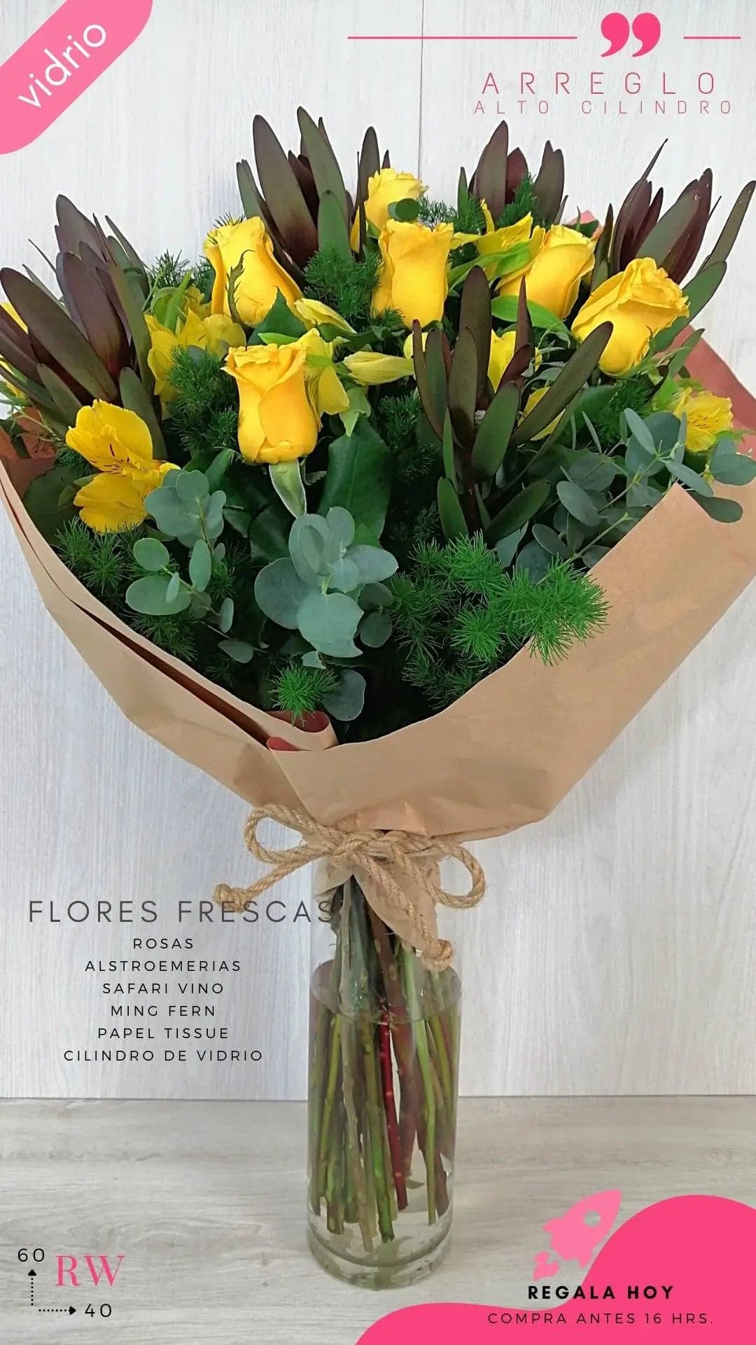 Ramo Safari: Alstroemerias y Rosas a Domicilio CDMX