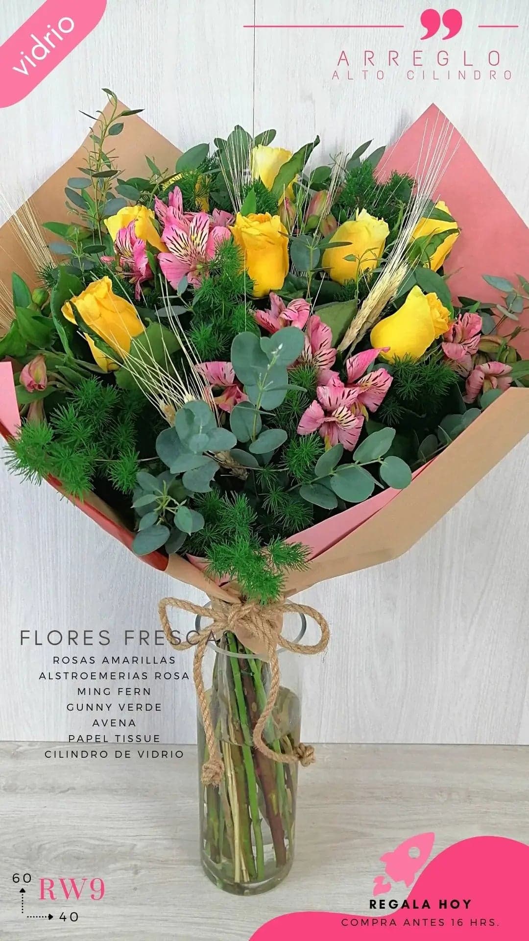 Ramo Alstroemerias y Rosas Frescas a Domicilio CDMX