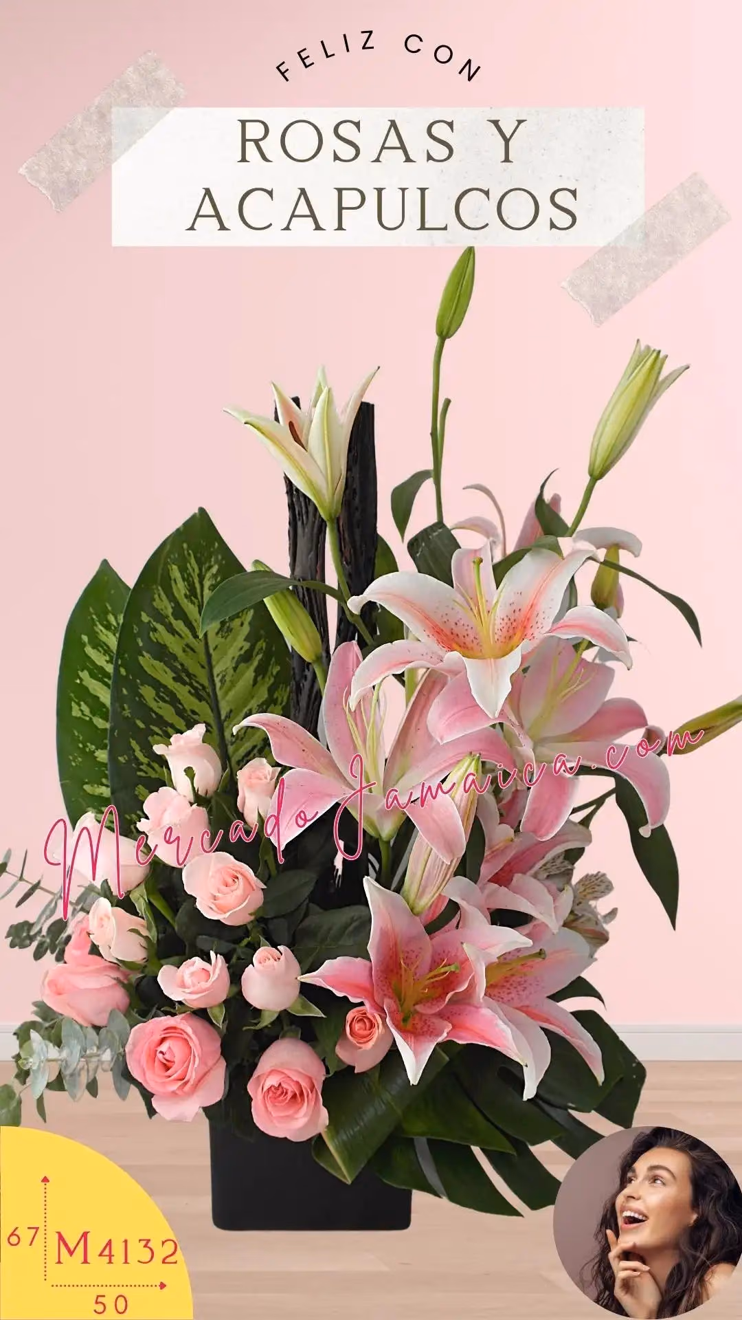 12 Rosas con Acapulcos en Cerámica · CDMX