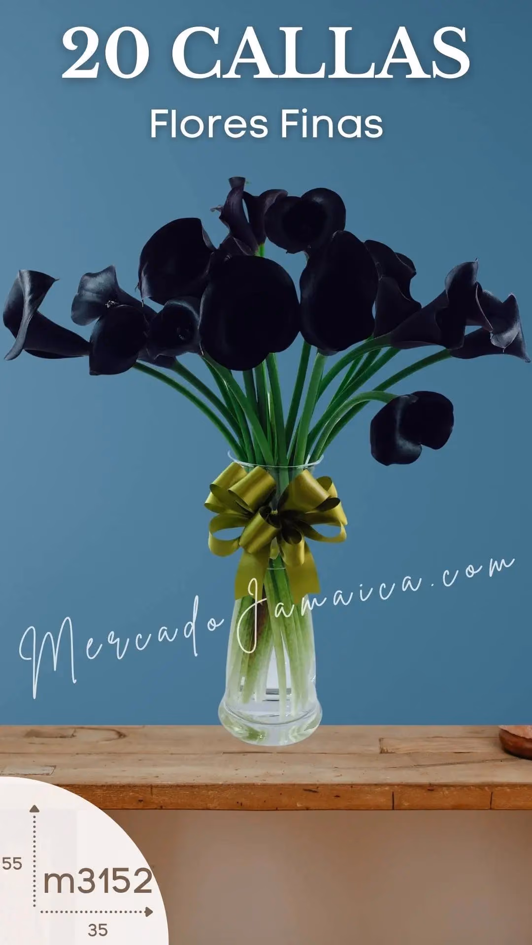 20 Callas Vino en Florero | Entrega CDMX