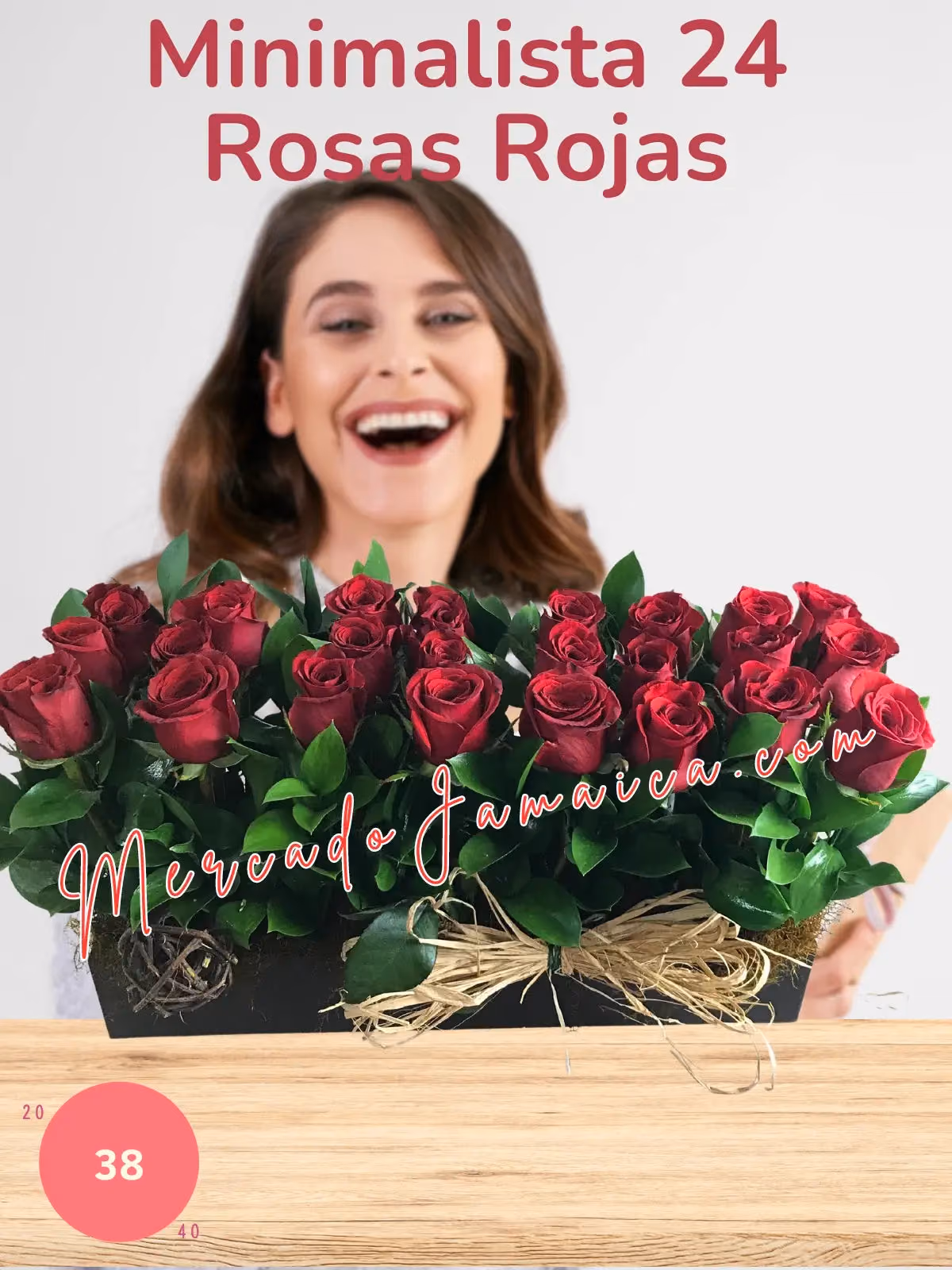 Arreglo 24 Rosas Rojas Premium a Domicilio CDMX