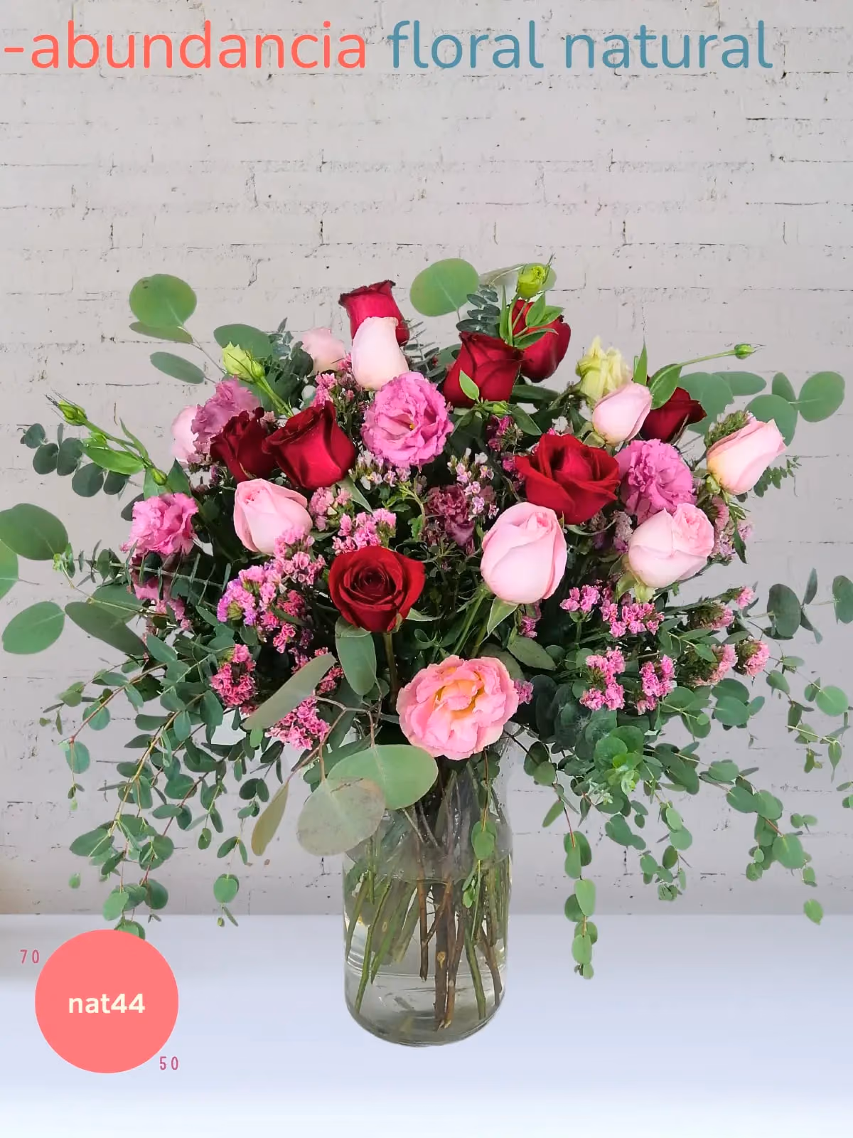 Arreglo Rosas Rojas y Lisianthus Rosa CDMX