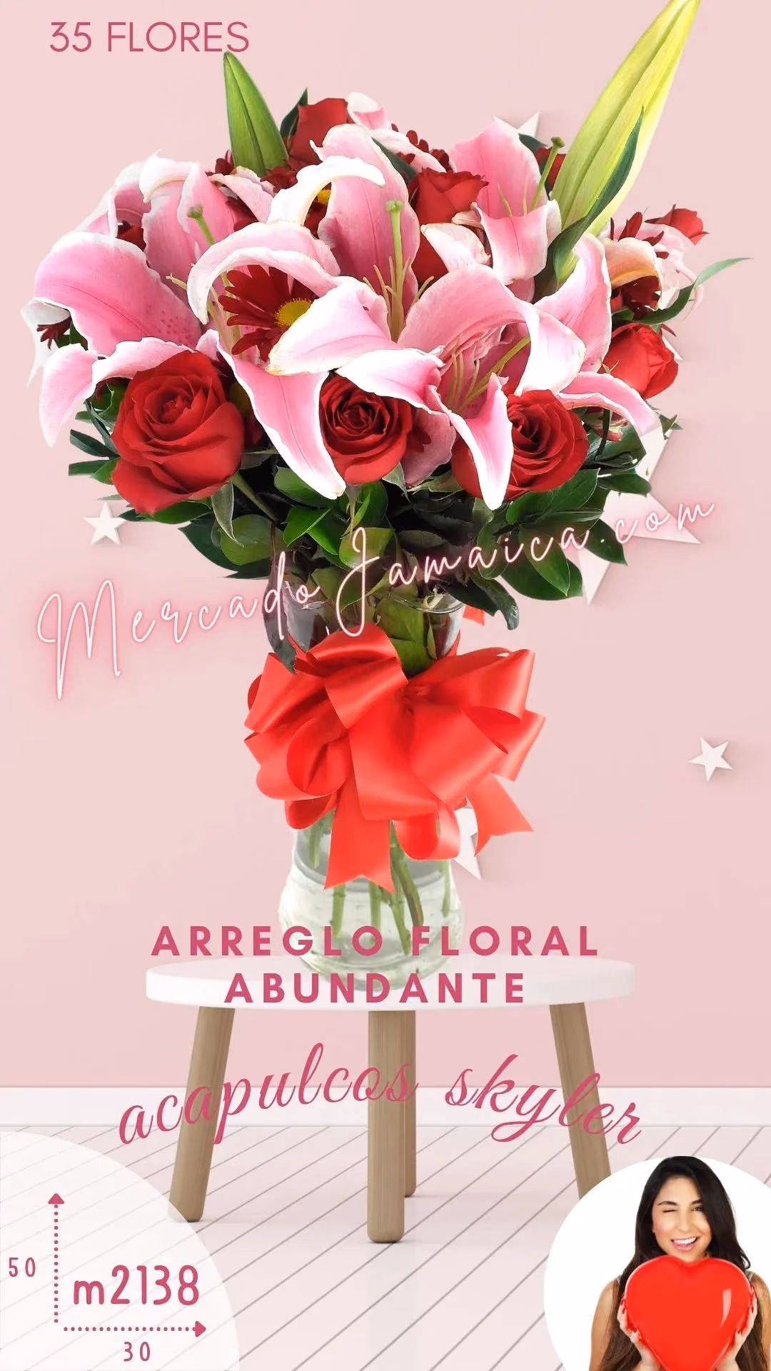 Arreglo Skyler: Lirios, Rosas y Margaritas CDMX
