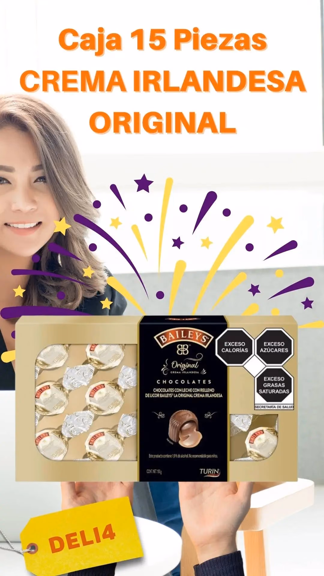 Caja Turin Baileys Original 15 Chocolates CDMX