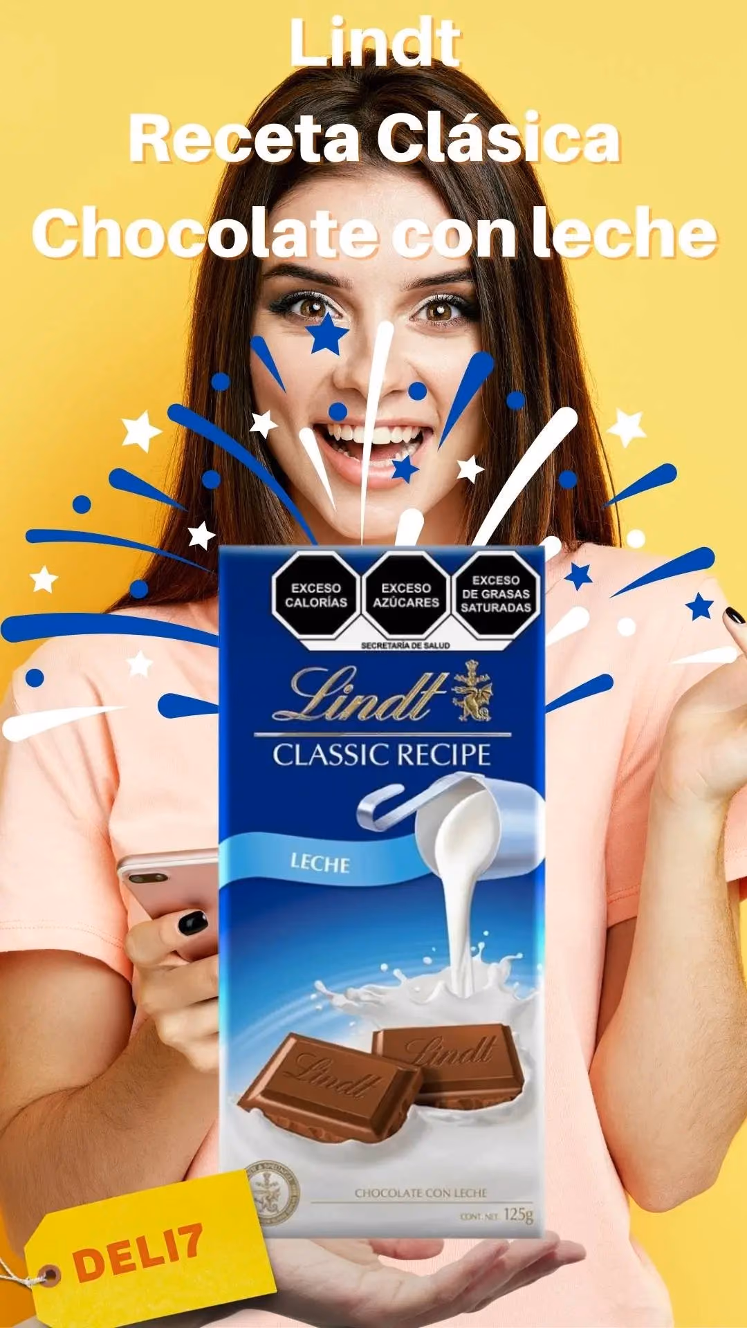 Chocolate Lindt Classic Caramel Sea Salt 125g CDMX