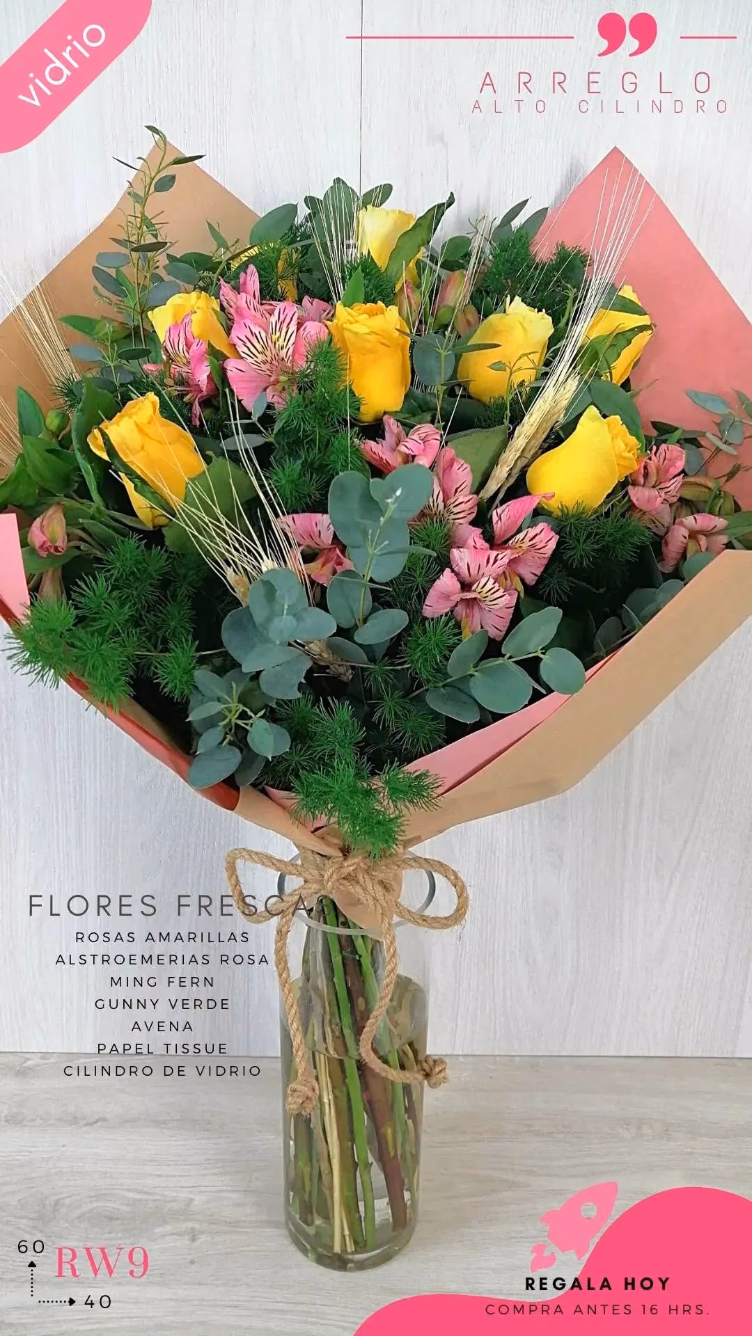 Ramo Alstroemerias y Rosas Frescas a Domicilio CDMX