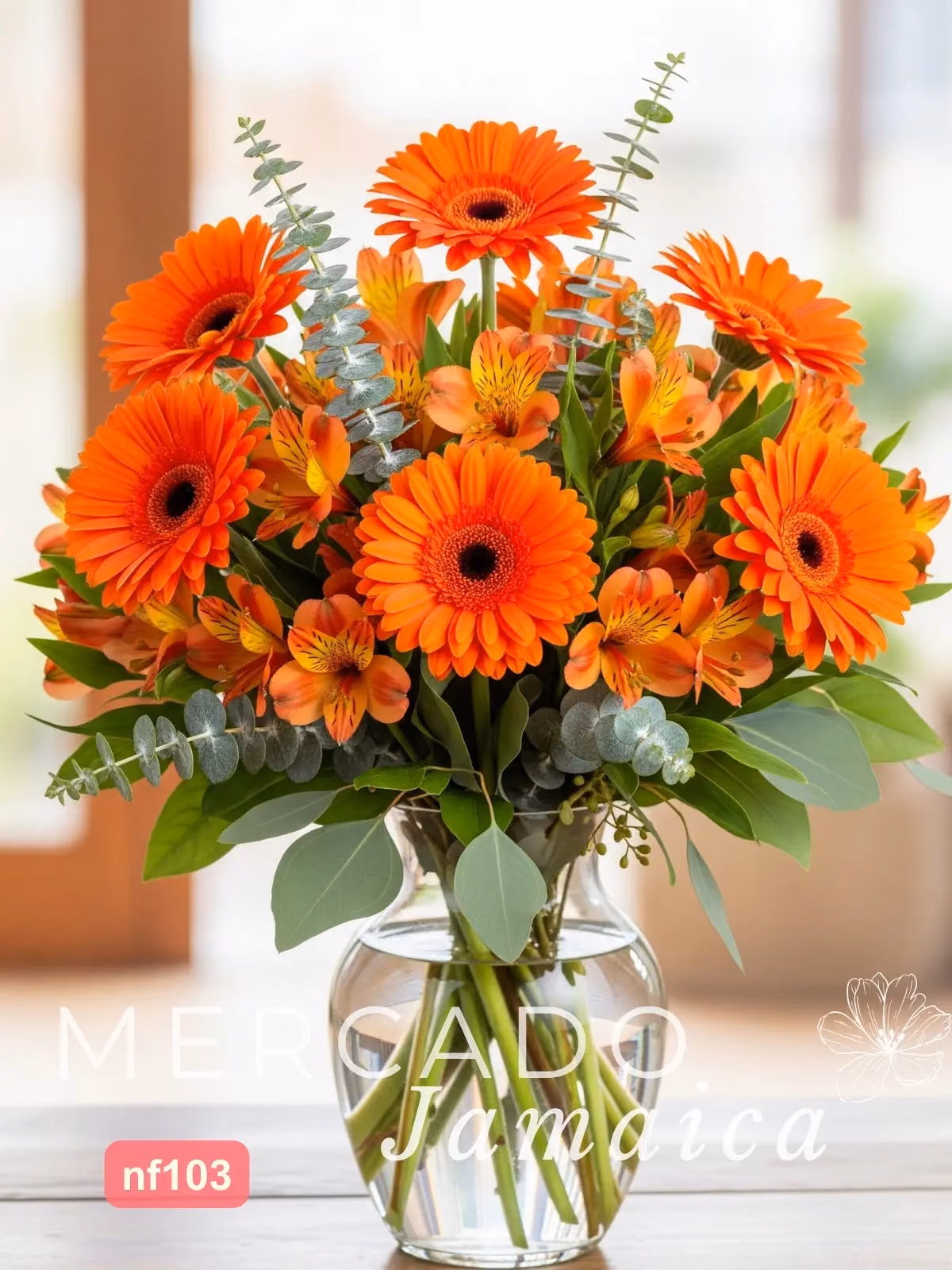 Ramo Gerberas y Alstroemerias Naranjas CDMX