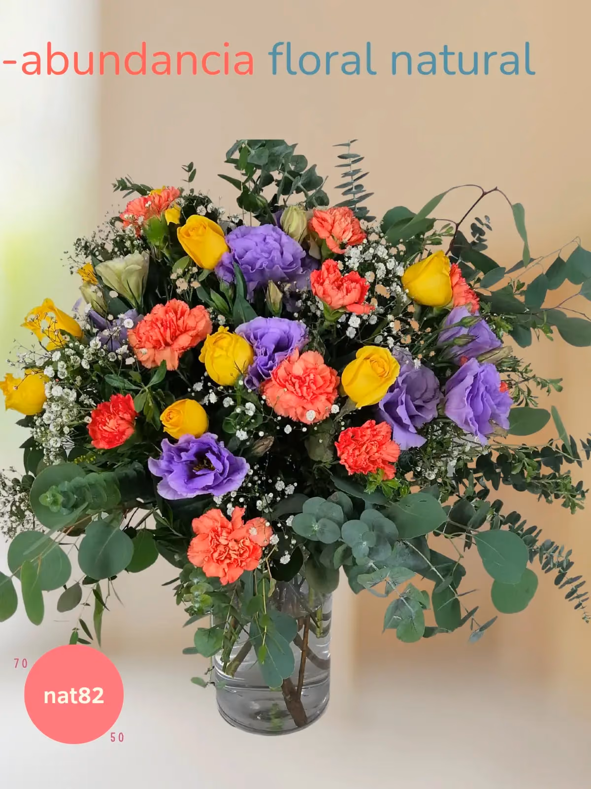 Rosas Amarillas, Lisianthus y Claveles CDMX