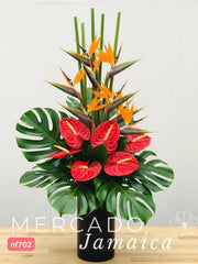 Arreglo con Anturios Juego de Corazones