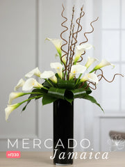 Pura Elegancia: 10 Callas Blancas con Varas de Curly