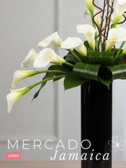 Pura Elegancia: 10 Callas Blancas con Varas de Curly