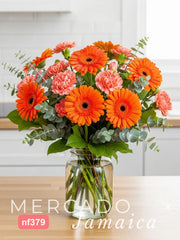 Jar con Geberas Naranja