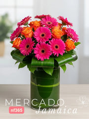 Gran Arreglo Gerberas con Rosas