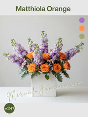 Arreglo Floral Lisianthus Orange