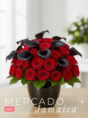 Rosas Rojas y Callas Negras: Pasión y Elegancia Misteriosa