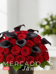 Rosas Rojas y Callas Negras: Pasión y Elegancia Misteriosa