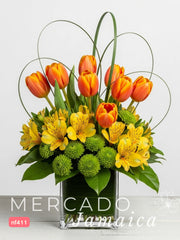 Energía Citríca con Tulipanes