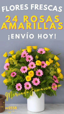 Amistad y armonía floral para celebrar con alegría rosas y margaritas !